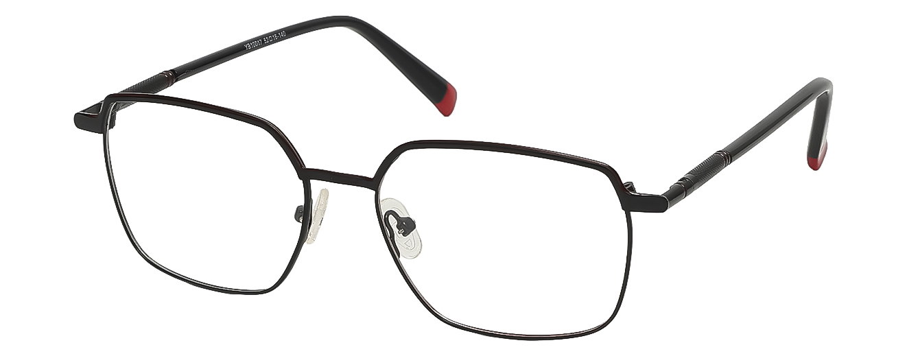 SQUARE	EYEGLASSES		FULL RIM	MEDIUM	SIZE 52	STAINLESS STEEL	CANDY CRUISE	YB10017