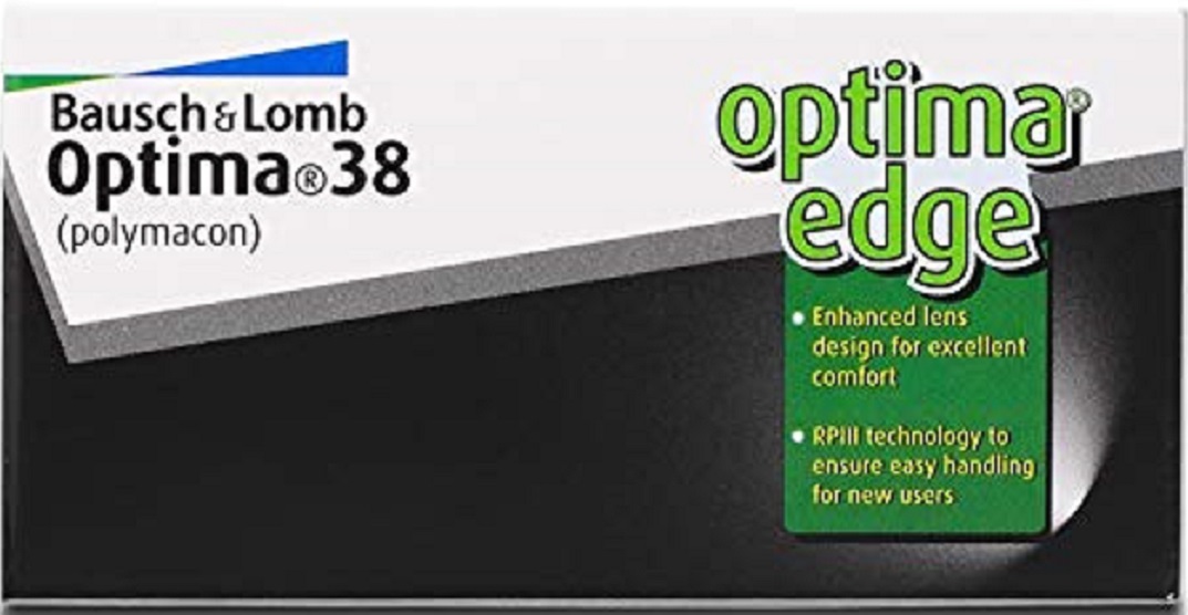 BAUSCH & LOMB CONTACT LENS OPTIMA 38	YEARLY DISPOSABLE (1 LENS PER PACK)