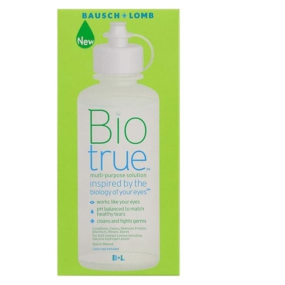 BAUSCH & LOMB	BioTrue	MULTI-PURPOSE SOLUTION	355 ML	WITH 20 HOURS MOISTURE RETENTION