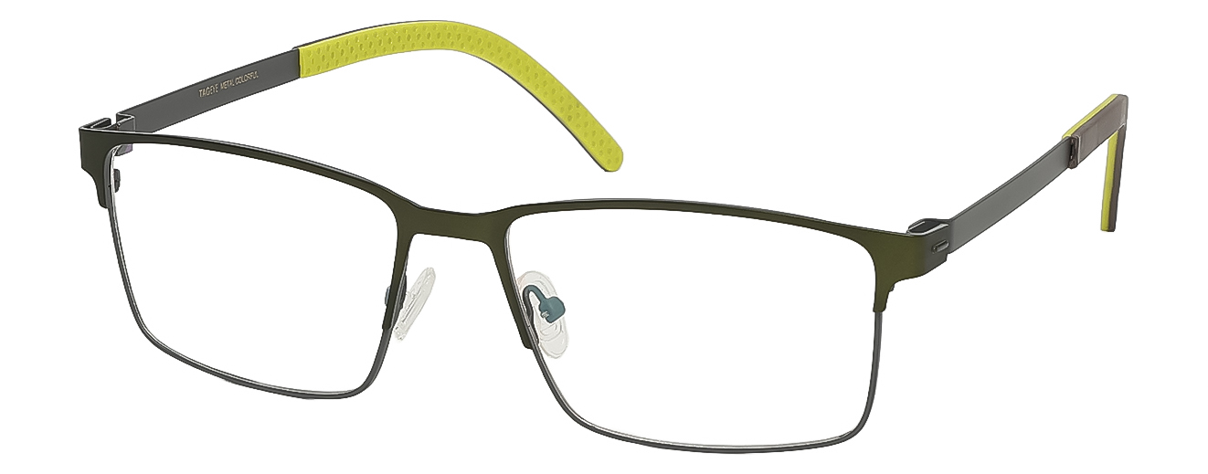 SQUARE	EYEGLASSES		FULL RIM	LARGE	SIZE 54	TITANIUM	TAG EYE-METAL COLOURFUL	TA2433009