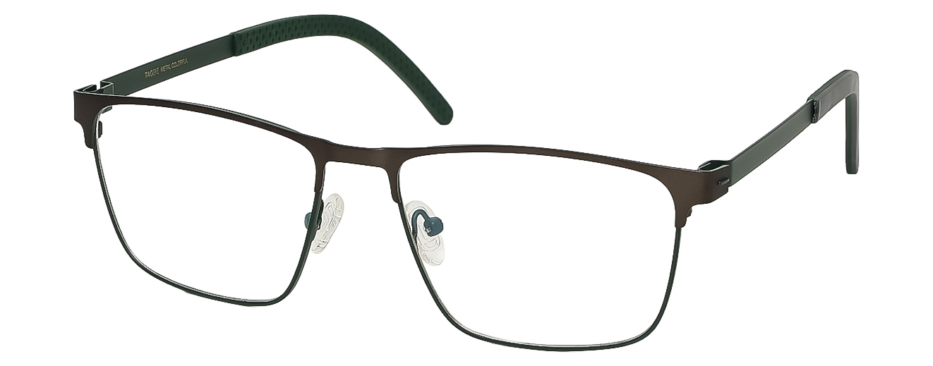 SQUARE	EYEGLASSES		FULL RIM	LARGE	SIZE 54	TITANIUM	TAG EYE-METAL COLOURFUL	TA2433008