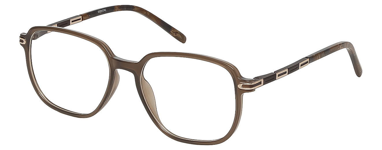 SQUARE	EYEGLASSES		FULL RIM	MEDIUM	SIZE 51	ACETATE	SEPACRE	98004