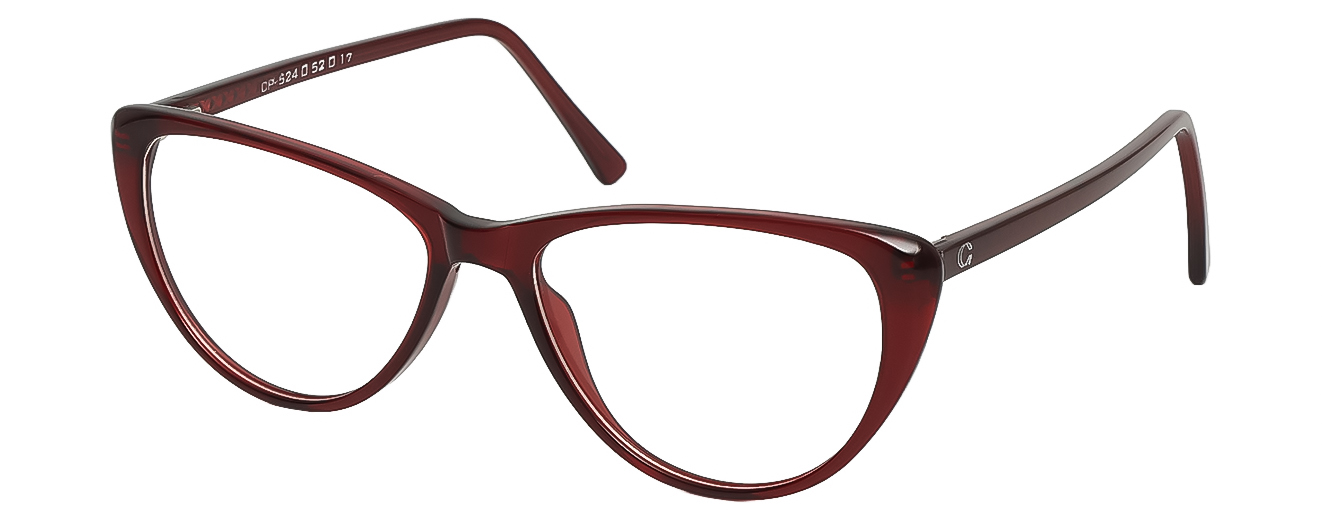 CAT EYE	EYEGLASSES		FULL RIM	MEDIUM	SIZE 52	TR	CAPLER THIN	CP-524