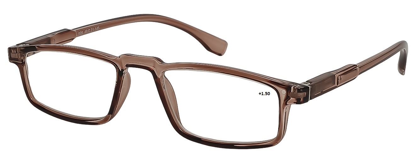 RECTANGULAR	READING GLASSES	(+1.50)	FULL RIM	MEDIUM	SIZE 48	TR	COVAX READING	999