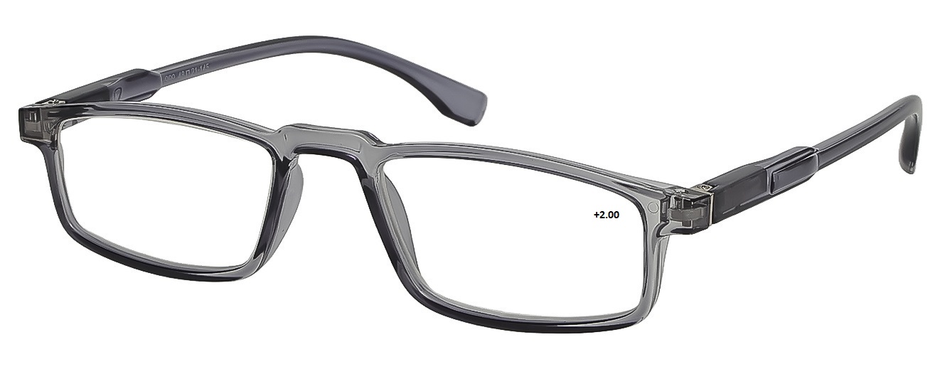 RECTANGULAR	READING GLASSES	(+2.00)	FULL RIM	MEDIUM	SIZE 48	TR	COVAX READING	999