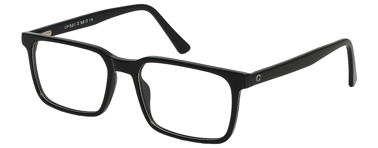 SQUARE	EYEGLASSES		FULL RIM	MEDIUM	SIZE 52	TR	CAPLER THIN	CP-521