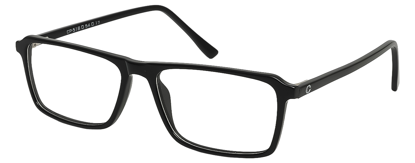 SQUARE	EYEGLASSES		FULL RIM	MEDIUM	SIZE 54	TR	CAPLER THIN	CP-518