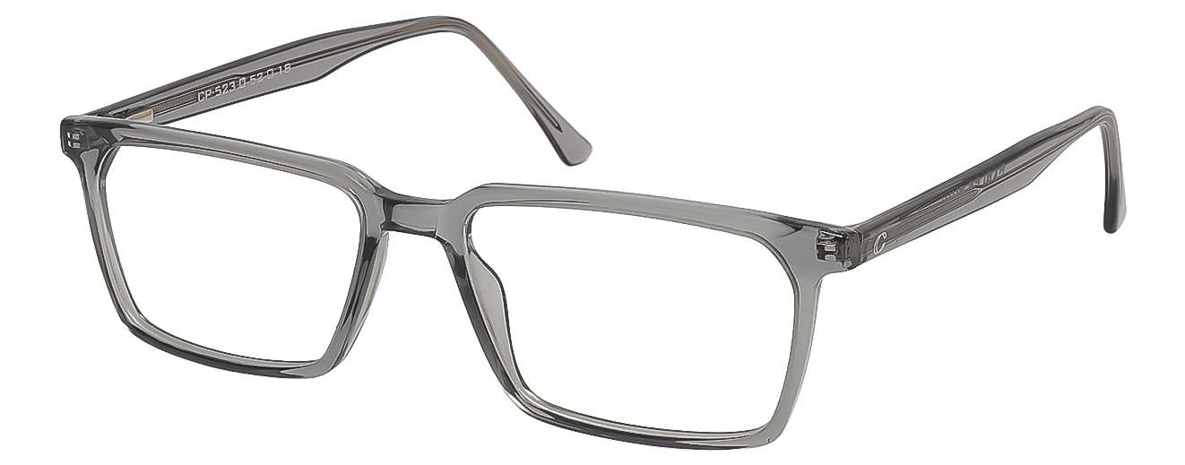SQUARE	EYEGLASSES		FULL RIM	MEDIUM	SIZE 52	ACETATE	CAPLER THIN	CP-523
