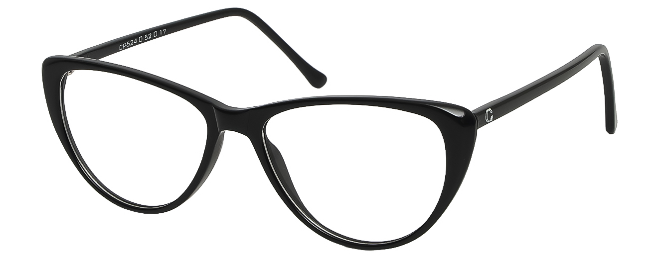 CAT EYE	EYEGLASSES		FULL RIM	MEDIUM	SIZE 52	TR	CAPLER THIN	CP-524