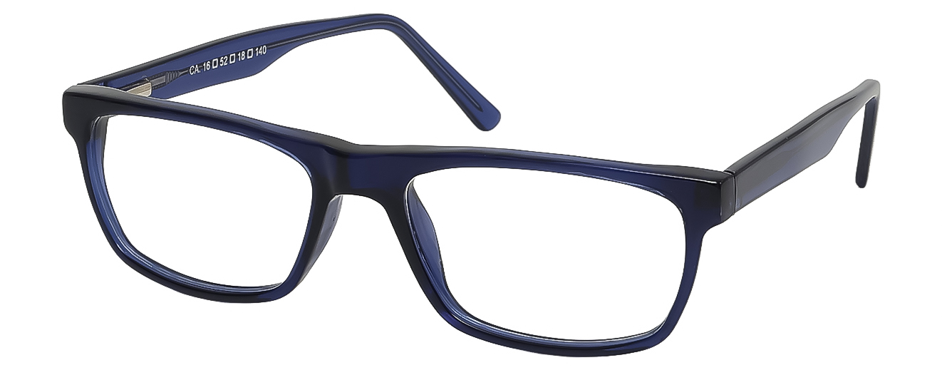 SQUARE	EYEGLASSES		FULL RIM	MEDIUM	SIZE 52	TR	CAMPA EYEWEAR	CA 16