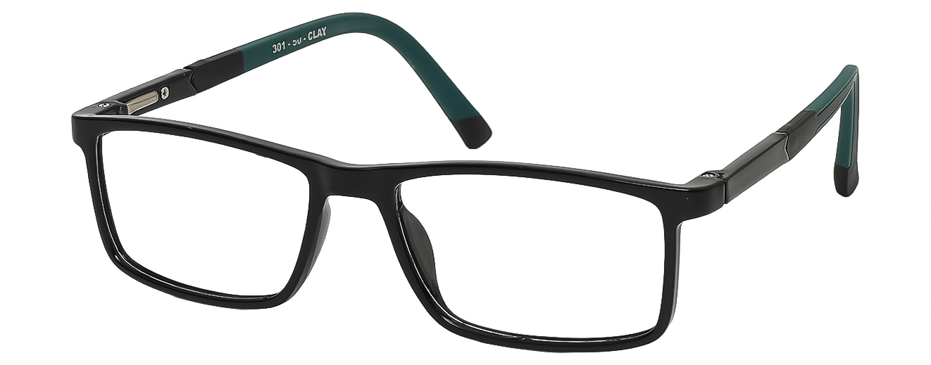 SQUARE	EYEGLASSES		FULL RIM	MEDIUM	SIZE 50	TR	CLAY UNITY	301-50-CLAY