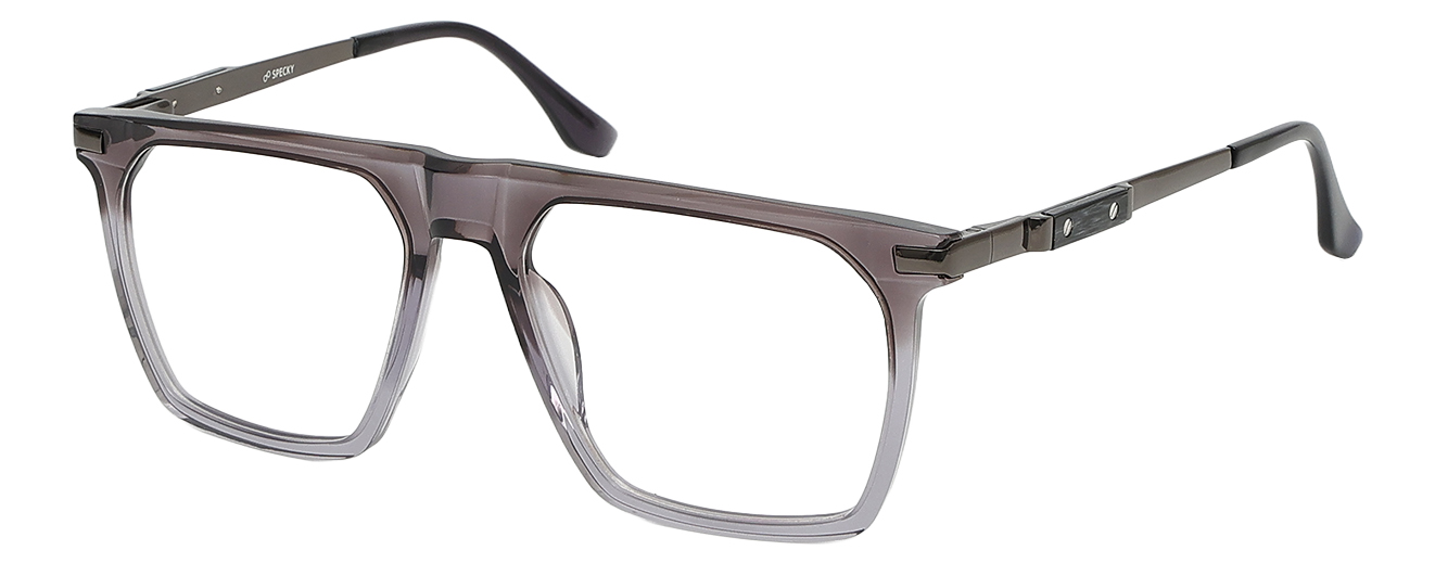 SQUARE	EYEGLASSES		FULL RIM	LARGE	SIZE 54	ACETATE	SPECKY	120521J