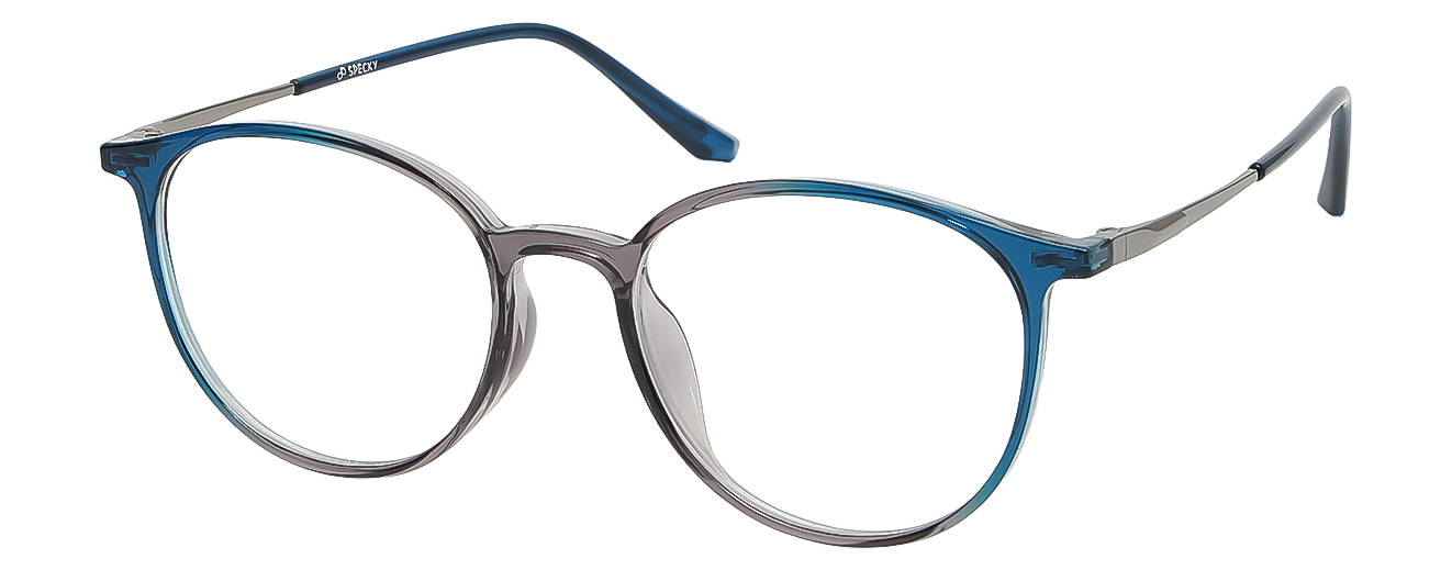 ROUND	EYEGLASSES		FULL RIM	MEDIUM	SIZE 51	RICH ACETATE	SPECKY	H00306