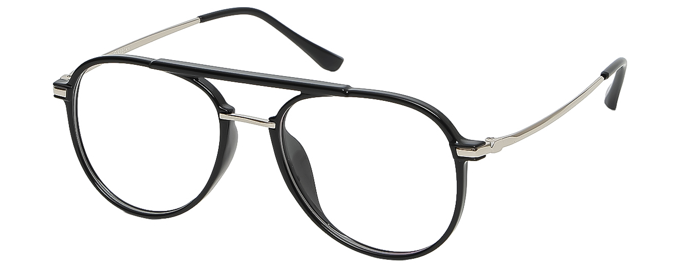 AVIATOR	EYEGLASSES		FULL RIM	LARGE	SIZE 52	RICH ACETATE	SPECKY	H00156