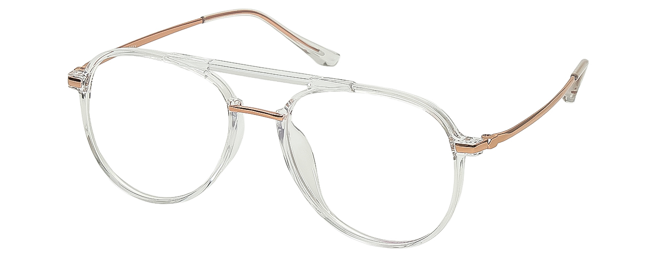 AVIATOR	EYEGLASSES		FULL RIM	LARGE	SIZE 52	RICH ACETATE	SPECKY	H00156
