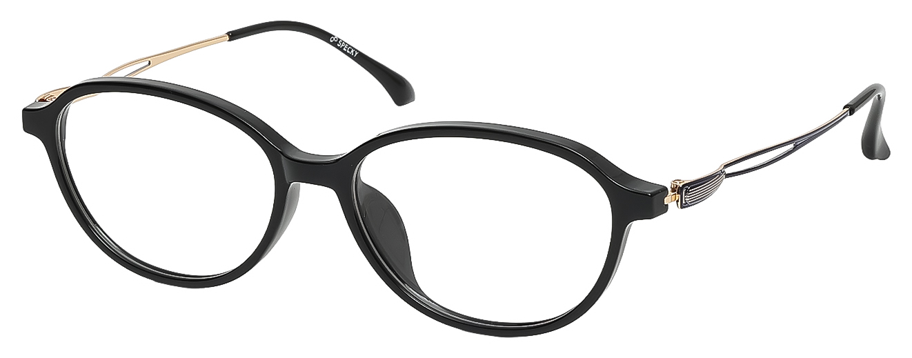 CAT EYE	EYEGLASSES		FULL RIM	MEDIUM	SIZE 53	RICH ACETATE	SPECKY	G6017