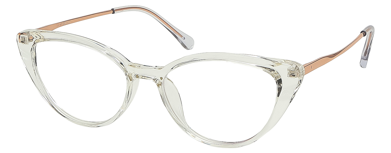 CAT EYE	EYEGLASSES		FULL RIM	MEDIUM	SIZE 53	RICH ACETATE	SPECKY	H00285