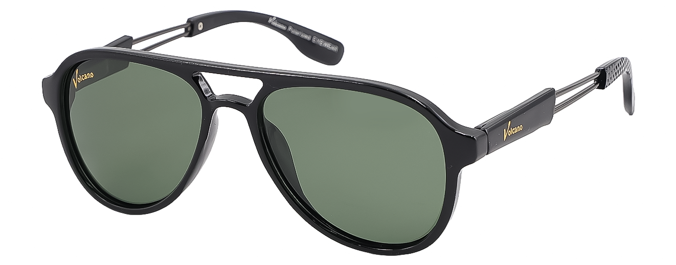 AVIATOR	SUNGLASSES		FULL RIM	LARGE	SIZE 53	ACETATE	VOLCANO POLARIZED	25276
