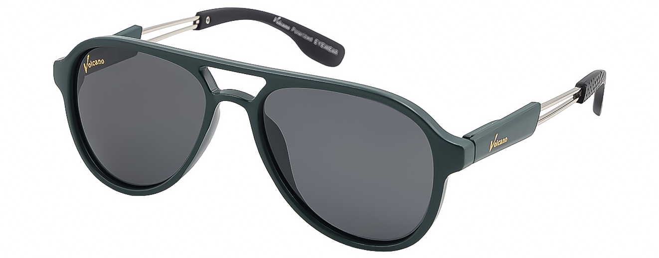 AVIATOR	SUNGLASSES		FULL RIM	LARGE	SIZE 53	ACETATE	VOLCANO POLARIZED	25276