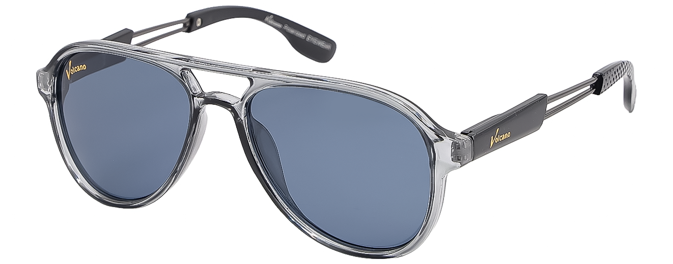 AVIATOR	SUNGLASSES		FULL RIM	LARGE	SIZE 53	ACETATE	VOLCANO POLARIZED	25276