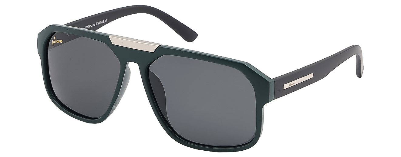 RECTANGULAR	SUNGLASSES		FULL RIM	LARGE	SIZE 57	ACETATE	VOLCANO POLARIZED	25261