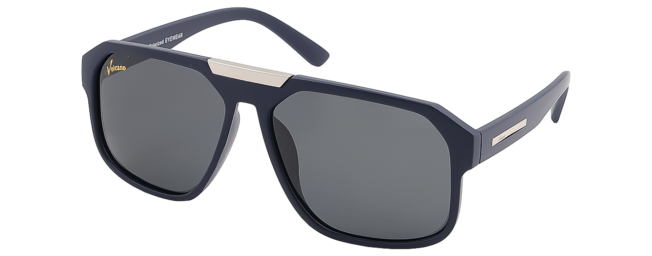 RECTANGULAR	SUNGLASSES		FULL RIM	LARGE	SIZE 57	ACETATE	VOLCANO POLARIZED	25261