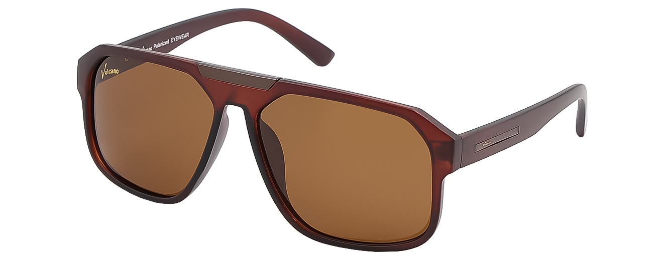 RECTANGULAR	POWER SUNGLASSES		FULL RIM	LARGE	SIZE 57	ACETATE	VOLCANO POLARIZED	25261