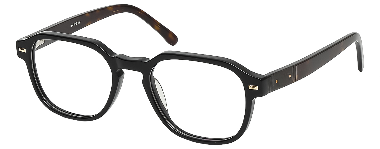 RECTANGLE	EYEGLASSES		FULL RIM	MEDIUM	SIZE 51	RICH ACETATE	SPECKY	OLD2065A