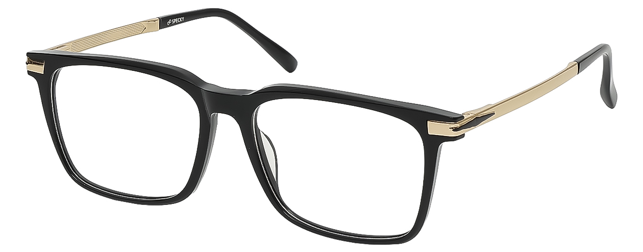 SQUARE	EYEGLASSES		FULL RIM	LARGE	SIZE 53	RICH ACETATE	SPECKY LOS VEGAS	120221J