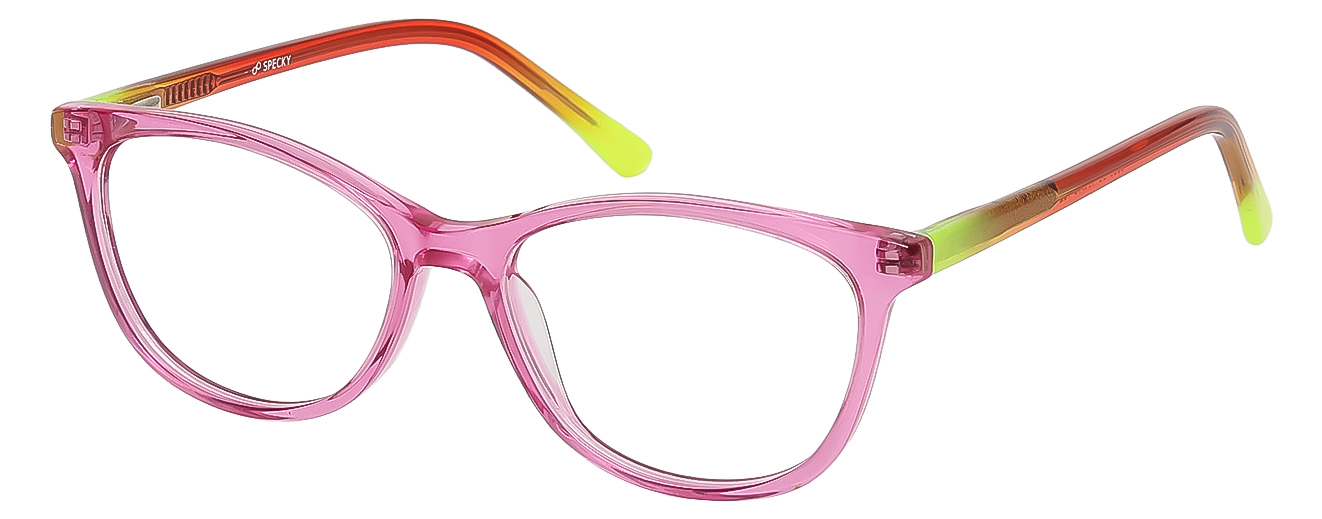 ROUND	EYEGLASSES		FULLRIM	SMALL	SIZE 48	RICH ACETATE	SPECKY	8055