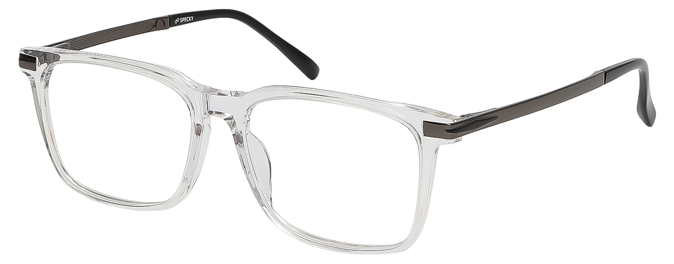 SQUARE	EYEGLASSES		FULL RIM	LARGE	SIZE 53	RICH ACETATE	SPECKY LOS VEGAS	120221J