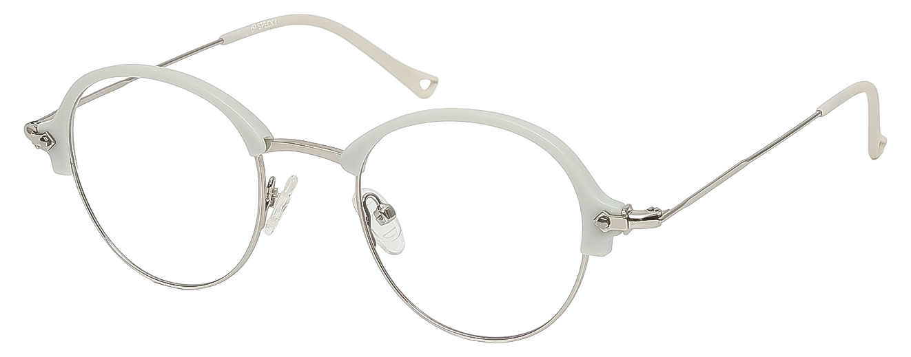 ROUND	EYEGLASSES		FULLRIM	MEDIUM	SIZE 46	TITANIUM ACETATE	SPECKY	7533