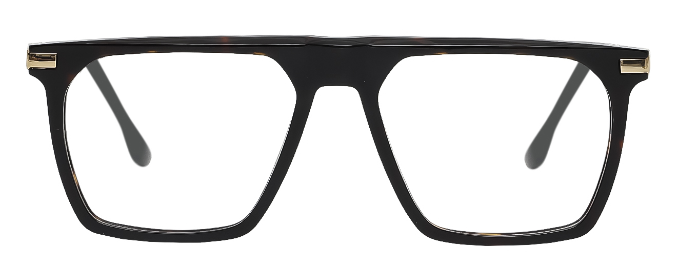 SQUARE	EYEGLASSES		FULL RIM	LARGE	SIZE 54	ACETATE	SPECKY	120521J