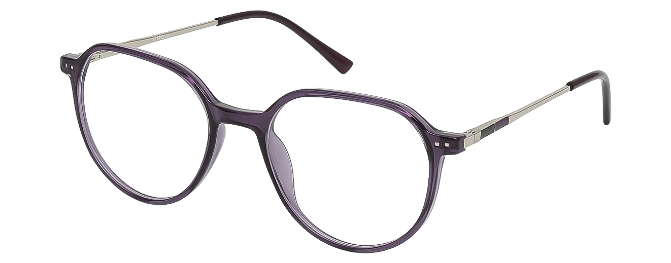 ROUND	EYEGLASSES		FULLRIM	LARGE	SIZE 52	RICH ACETATE	SPECKY	0455