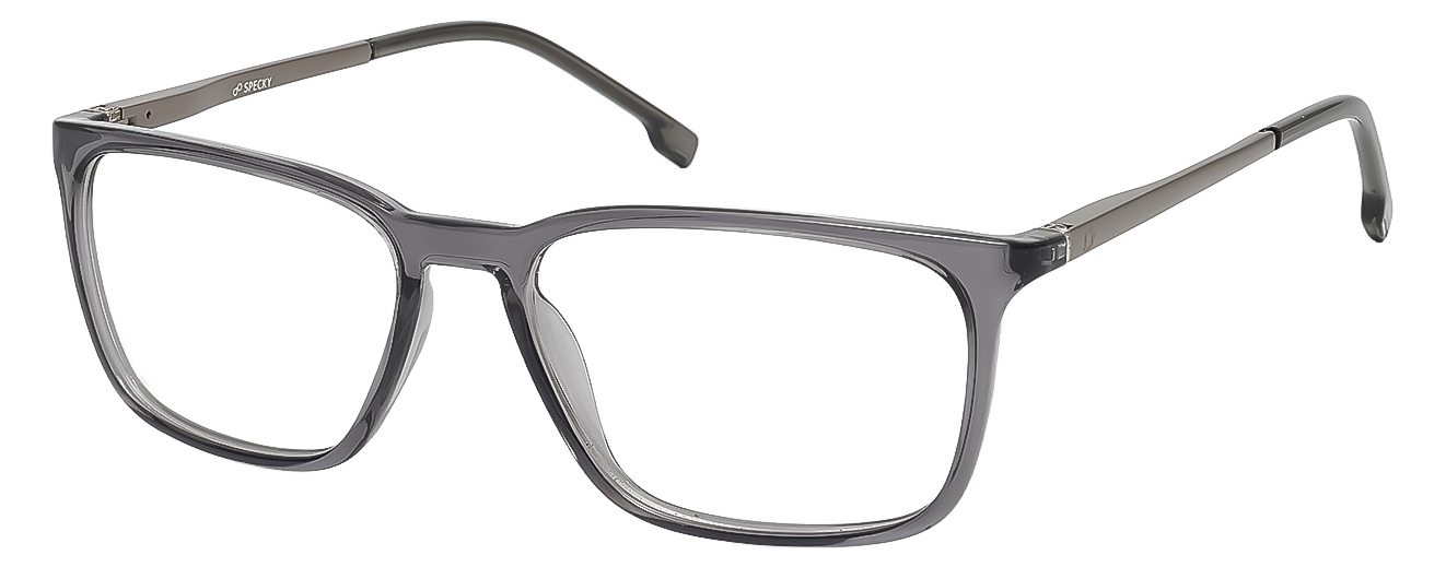 RECTANGLE	EYEGLASSES		FULLRIM	LARGE	SIZE 53	RICH ACETATE	SPECKY	B1185