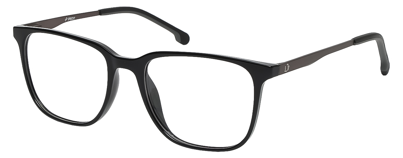 SQUARE	EYEGLASSES		FULLRIM	MEDIUM	SIZE 52	ACETATE	SPECKY	OLD8882T