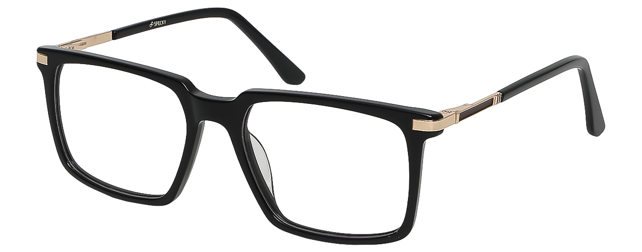SQUARE	EYEGLASSES		FULLRIM	LARGE	SIZE 51	RICH ACETATE	SPECKY	CH 7801