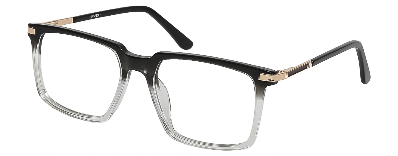SQUARE	EYEGLASSES		FULLRIM	LARGE	SIZE 51	RICH ACETATE	SPECKY	CH 7801